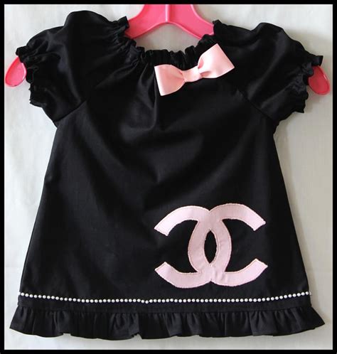 chanel inspired baby dress|Chanel black and white aesthetic.